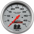GAUGE SPEEDOMETER 5IN 50MPH GPS MARINE SILVER