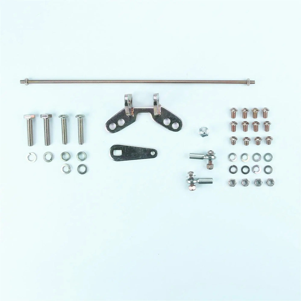 TAIL MOUNT SHIFTER GM 700R4 TRANS W/CHROME 12IN SGL BEND LEVER & HITECH KNOB