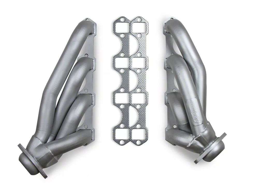Shorty Headers Ceramic Coated 1979-1993 Mustang 5.0L 1-3/4 Inch 409SS Shorty Header Ceramic Coated Finish FlowTech