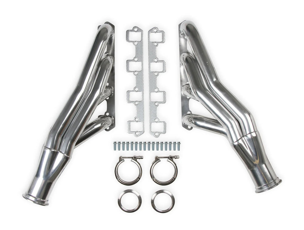 Small Block Ford Turbo Headers Ceramic Coated SBF (Down And Forward) Primary Tube Diameter 1-7/8 Inch Collector Diameter 3 Inch FlowTech