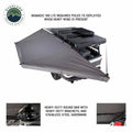 Overland Vehicle Systems XD Nomadic 180 LTE - Awning w Lights Grey Body Green Trim Black Travel Cover