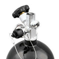 Nitrous Bottle 15 Lb Nitrous Bottle W/ Black Finish & Super Hi Flo Valve Includes Racer Safety Blow-Off & Gauge NOS