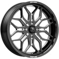 MA47 22X7 4X156 G-BLK-MILL 10MM