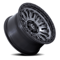 D857 18X9 5X5.5 M-GNMTL BLK -12MM