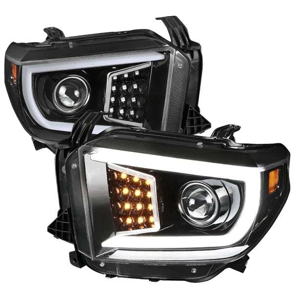 SEQUENTIAL LED PROJECTOR HEADLIGHTS- GLOSSY BLACK