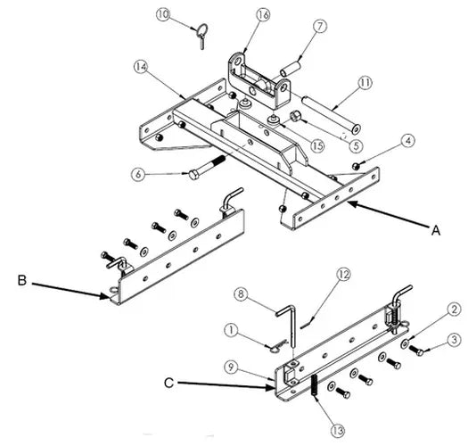 SL FLAT DECK DOUBLE PIVOT 5TH WHEEL