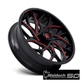 D779 22X7 4X156 G-BLK-MILL-RD 00MM