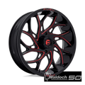 D779 22X7 4X156 G-BLK-MILL-RD 00MM