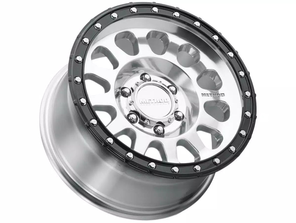 Method MR315 17x8.5 0mm Offset 6x135 87mm CB Polished Wheel - Gloss Black Lip