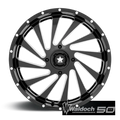 M46 22X7 4X156 G-BLK MILL 00MM