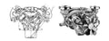 King Engine Bearings Chrysler 361Ci 383Ci- 32 Lowers (Top Fuel) (Size STDX) Conrod Bearing Set