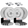 DFC 10-16 Volvo XC60 Front & Rear Geospec Rotors with Euro 5000 Ceramic Brake Pads w/Hardware