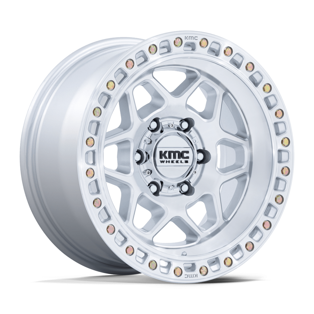 Wheel Pros TORX 17X9 6X5.5 106 -12 G-SLV MACH-FC KM553SD17906812N