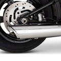 Vance & Hines 2025+ HD Softail Twin Slash 4in Round Chrome Slip-On Exhaust