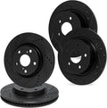 R1 Concepts Brake Rotor- D/S - Black Fits Renault Safrane