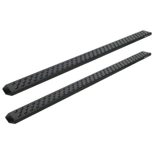 22C TUNDRA DOUBLE CAB 6.5IN SAWTOOTH SLIDE TRACK RUNNING BOARDS BLACK TXD ALUMINUM