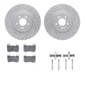 R1 19-22 Genesis G70 Front Drill/Slot Carbon Coated Rotor Set w/Optimum Pads