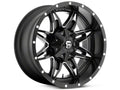 ~(42 lbs. 23X23X13)~ LETHAL 20x10 5x139.70/5x150.00 GLOSS BLACK MILLED (-12 mm)