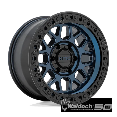 KM549 17X9 8X6.5 MN-BLUE GBLK-LP 18