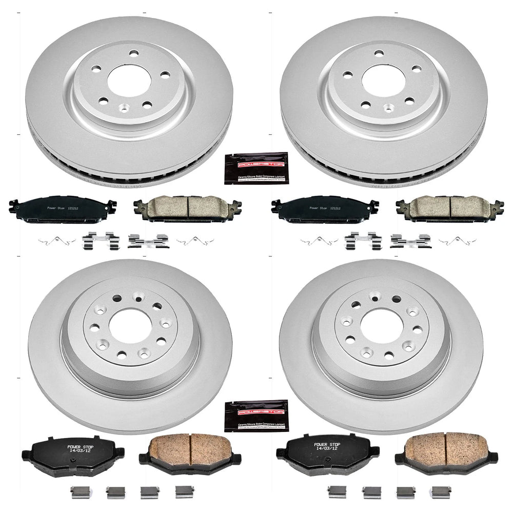 Power Stop 11-19 Ford Explorer Front & Rear Z17 Evolution Geomet Coated Brake Kit