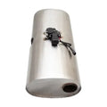 VAREX VALVED MUFFLER 3IN INLET DUAL 2.5IN OUTLETS 304SS