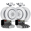 DFC 15-20 Chevrolet Colorado Front & Rear Geospec Rotors Ultimate Duty Perf Brake Pads w/Hardware