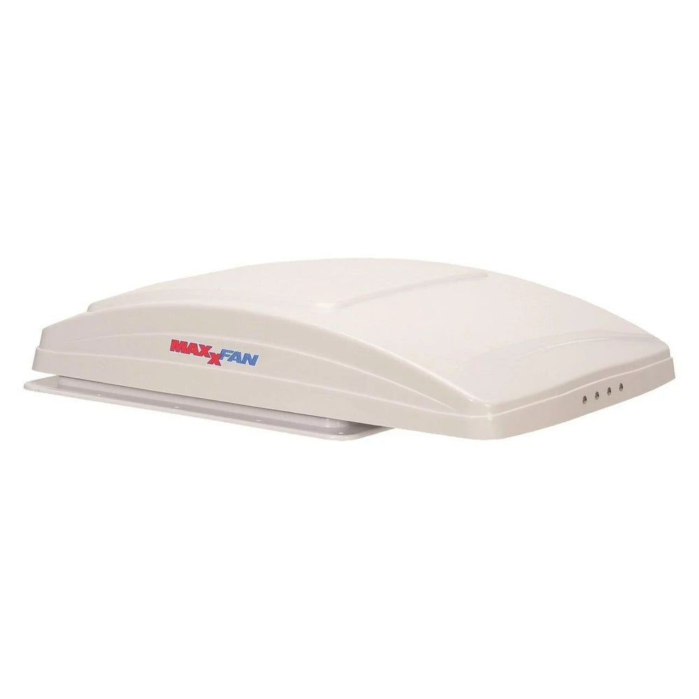 MAXXFAN DELUXE ROOF VENT W/ 12V FAN THERMOSTAT & REMOTE POWERED LIFT 10 SP