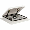 MAXXFAN DELUXE ROOF VENT W/ 12V FAN THERMOSTAT & REMOTE POWERED LIFT 10 SP