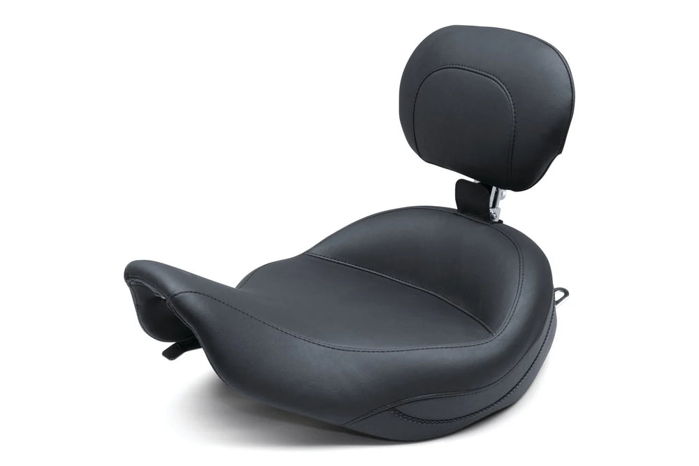 Mustang 08-21 Harley Electra Glide Std,Rd Glide,Rd King, Str Glide Tripper Solo Seat - Brown
