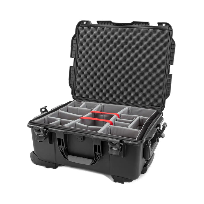 NANUK 955 WATERPROOF HARD CASE W/PADDED DIVIDERBLACK INTERIOR: 22 X 17 X 10.2IN