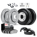 R1 Concepts Brake Rotor- Slotted - Silver Fits Nissan 200SX