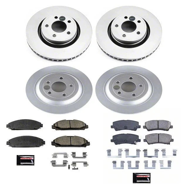 Power Stop 15-19 Ford Mustang Front & Rear Z17 Evolution Geomet Coated Brake Kit