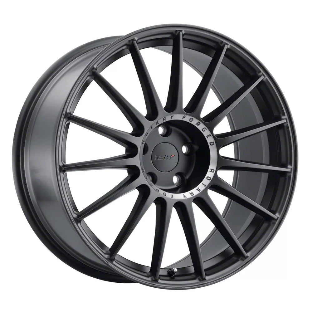 ~(29 lbs. 22X22X12)~ TSW PADDOCK 20x10.0 5/114.3 ET40 CB76.1 SEMI GLOSS BLACK W/MACHINED TINTED RING