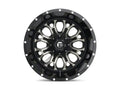 ~(39 lbs. 21X21X12)~ CRUSH 18x9 5x139.70/5x150.00 GLOSS MACHINED DOUBLE DARK TINT (1 mm)