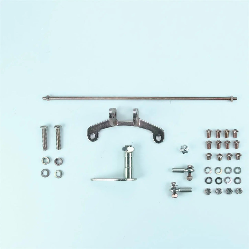 TAIL MOUNT SHIFTER D FMX TRANS W/CHROME 10IN SGL BEND LEVER & MUSHROOM KNOB