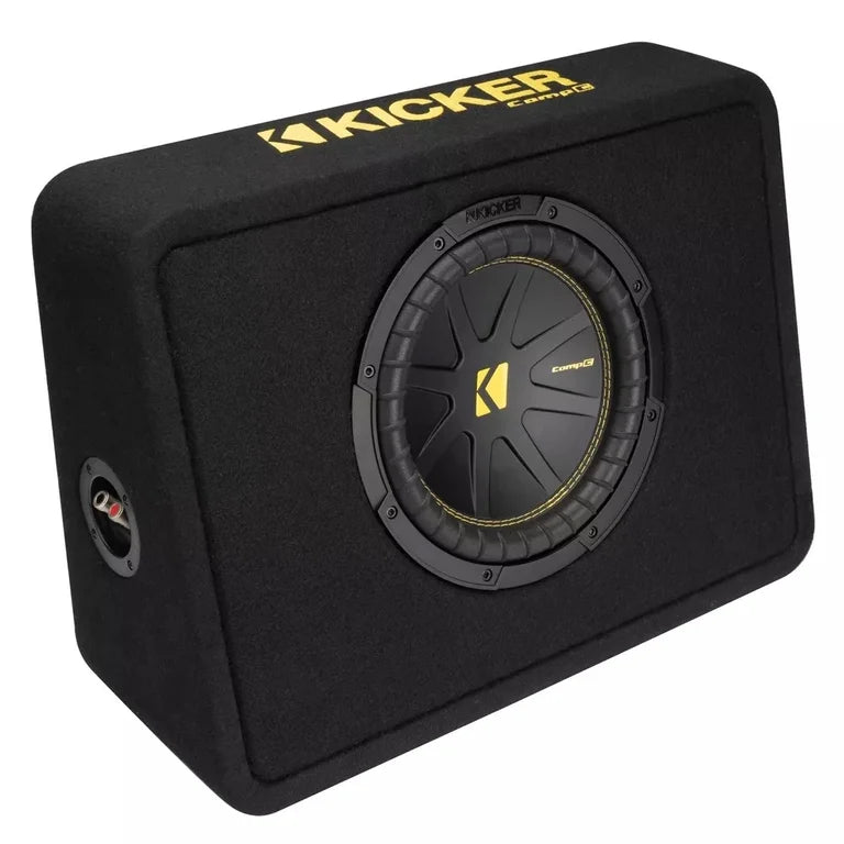 Dual CompC 10-inch (25cm) Subs in Vented Enclosure 2-Ohm RoHS Compliant