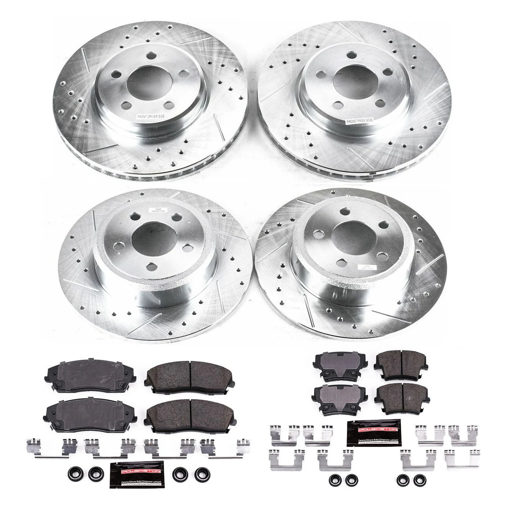 Power Stop 05-19 Chrysler 300 Front & Rear Z23 Evolution Sport Brake Kit