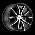 ~(32 lbs. 22X22X12)~ TSW SPRINT 20x10.0 5/112 ET25 CB72.1 GLOSS BLACK W/MIRROR CUT FACE