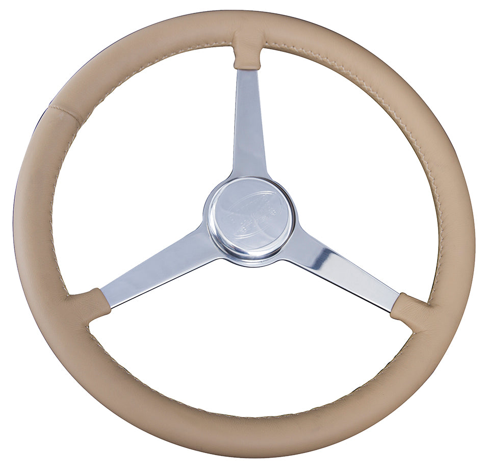 STEERING WHEEL GREAT LAKES WHEEL LIGHT TAN
