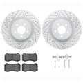 DFC 05-23 Chrysler 300 Front Drill/Slot Geoperformance Rotors Euro 5000 Ceramic Pads w/Hardware