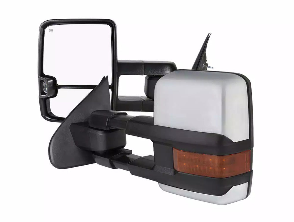 TOWING MIRRORS- CHROME COVER- SMOKE