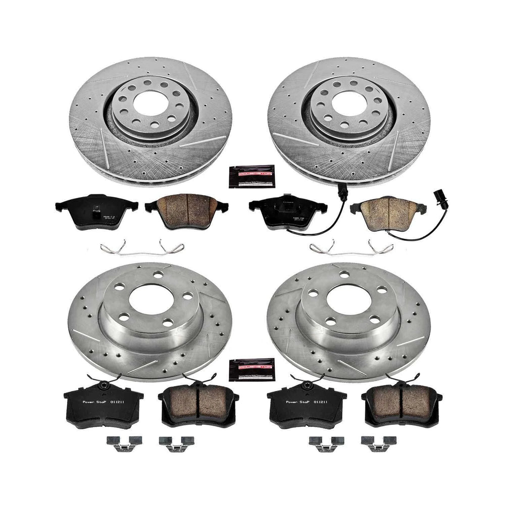 Power Stop 02-04 Audi A6 Quattro Front & Rear Z23 Evolution Sport Brake Kit