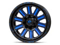 ~(46 lbs. 23X23X13)~ HARDLINE 20x10 6x135.00/6x139.70 GLOSS BLACK BLUE TINTED CLEAR (-19 mm)