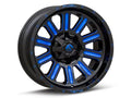 ~(46 lbs. 23X23X13)~ HARDLINE 20x10 6x135.00/6x139.70 GLOSS BLACK BLUE TINTED CLEAR (-19 mm)