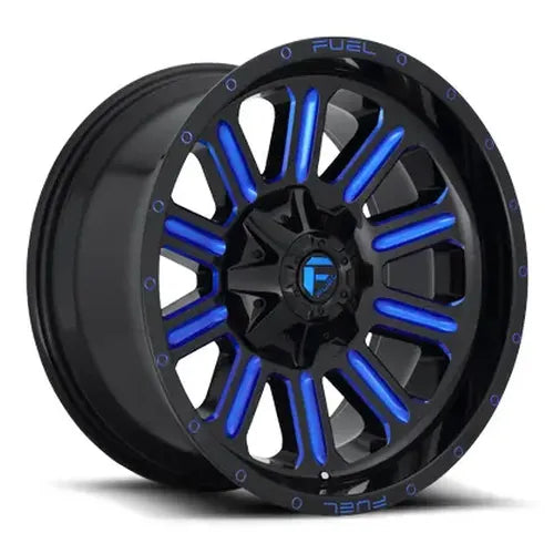 ~(46 lbs. 23X23X13)~ HARDLINE 20x10 6x135.00/6x139.70 GLOSS BLACK BLUE TINTED CLEAR (-19 mm)
