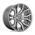 ~(47 lbs. 23X23X13)~ RAGE PLATINUM 20x10 8x165.10 BRUSHED GUN METAL TINTED CLEAR (13 mm)