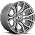 ~(47 lbs. 23X23X13)~ RAGE PLATINUM 20x10 8x165.10 BRUSHED GUN METAL TINTED CLEAR (13 mm)
