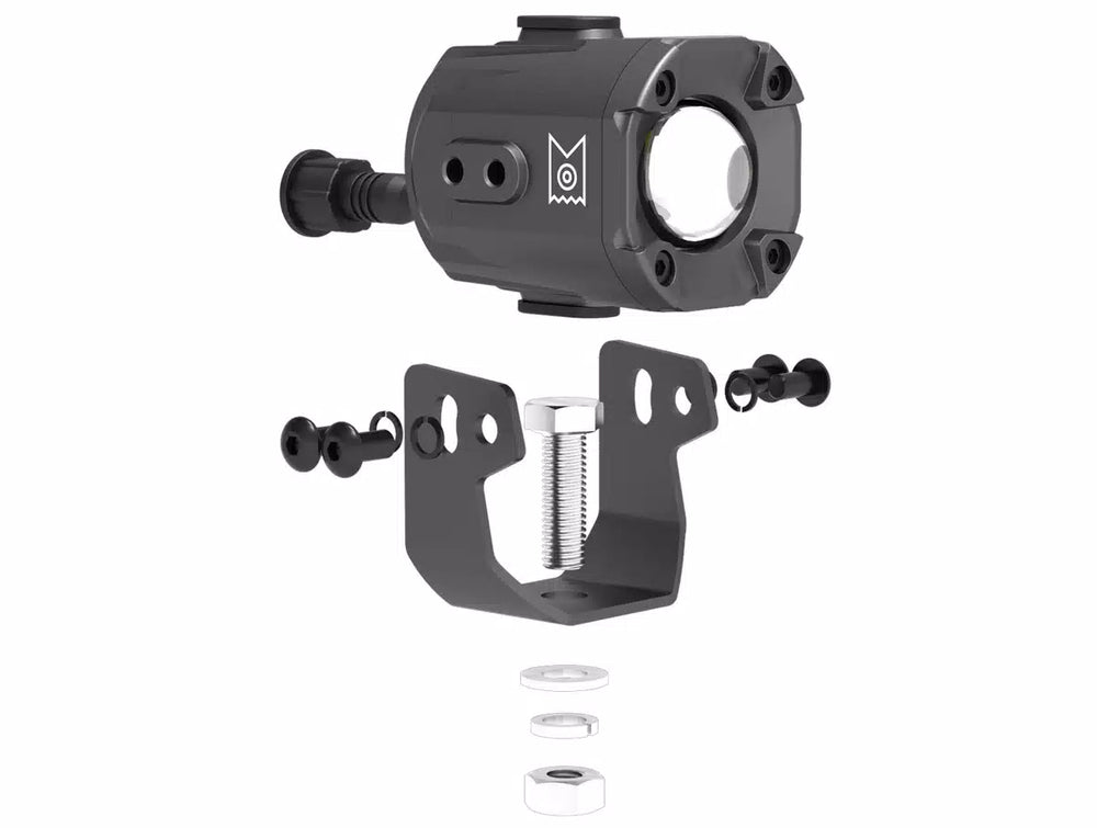 Concept Pod Pro Mini 6 2 Pod Driving Beam Dual Color White/Yellow U Bracket Mount W/ Harness and Switch (4 EA)