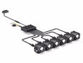 Concept Pod Pro Mini 6 2 Pod Driving Beam Dual Color White/Yellow U Bracket Mount W/ Harness and Switch (4 EA)