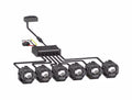 Concept Pod Pro Mini 6 2 Pod Driving Beam Dual Color White/Yellow U Bracket Mount W/ Harness and Switch (4 EA)